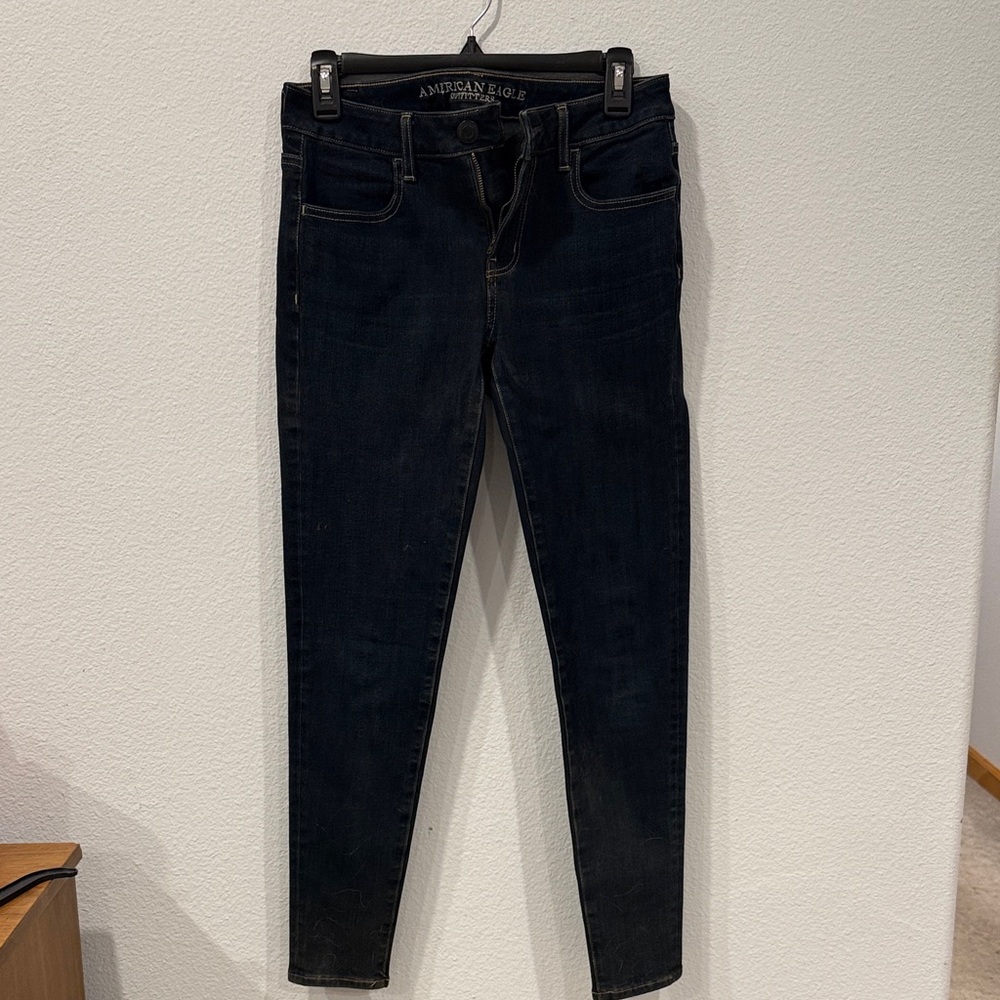 American Eagle Outfitters Women's Dark Denim Skinny Jeans